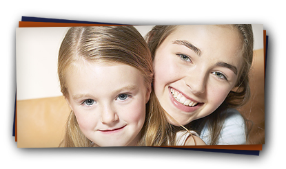 stock photo of two girls